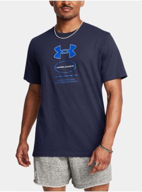 Tričká s krátkym rukávom pre mužov Under Armour - modrá