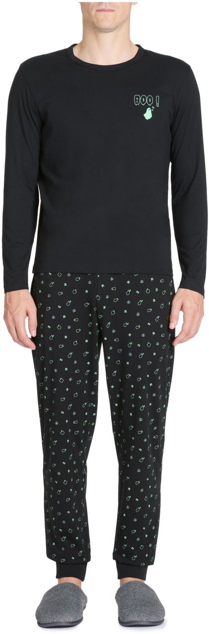 Čierne pánske pyžamo Celio Jugiani slim