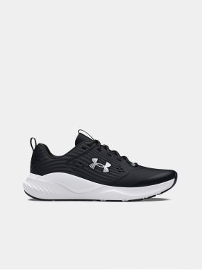 Čierne kožené športové tenisky Under Armour UA Charged Commit TR 4
