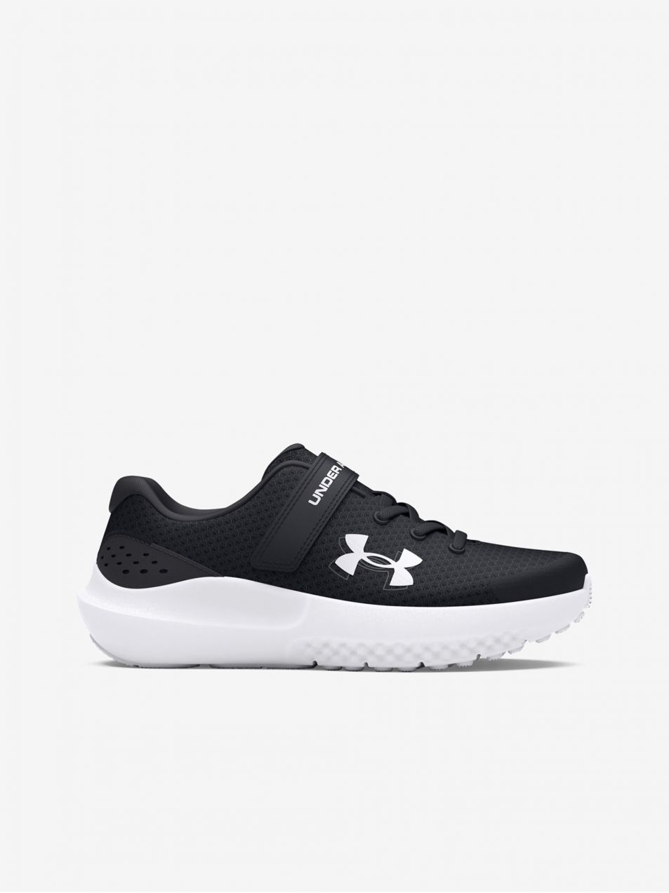 Čierne chlapčenské športové tenisky Under Armour UA BPS Surge 4 AC