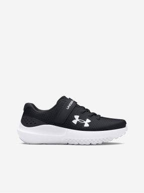 Čierne chlapčenské športové tenisky Under Armour UA BPS Surge 4 AC
