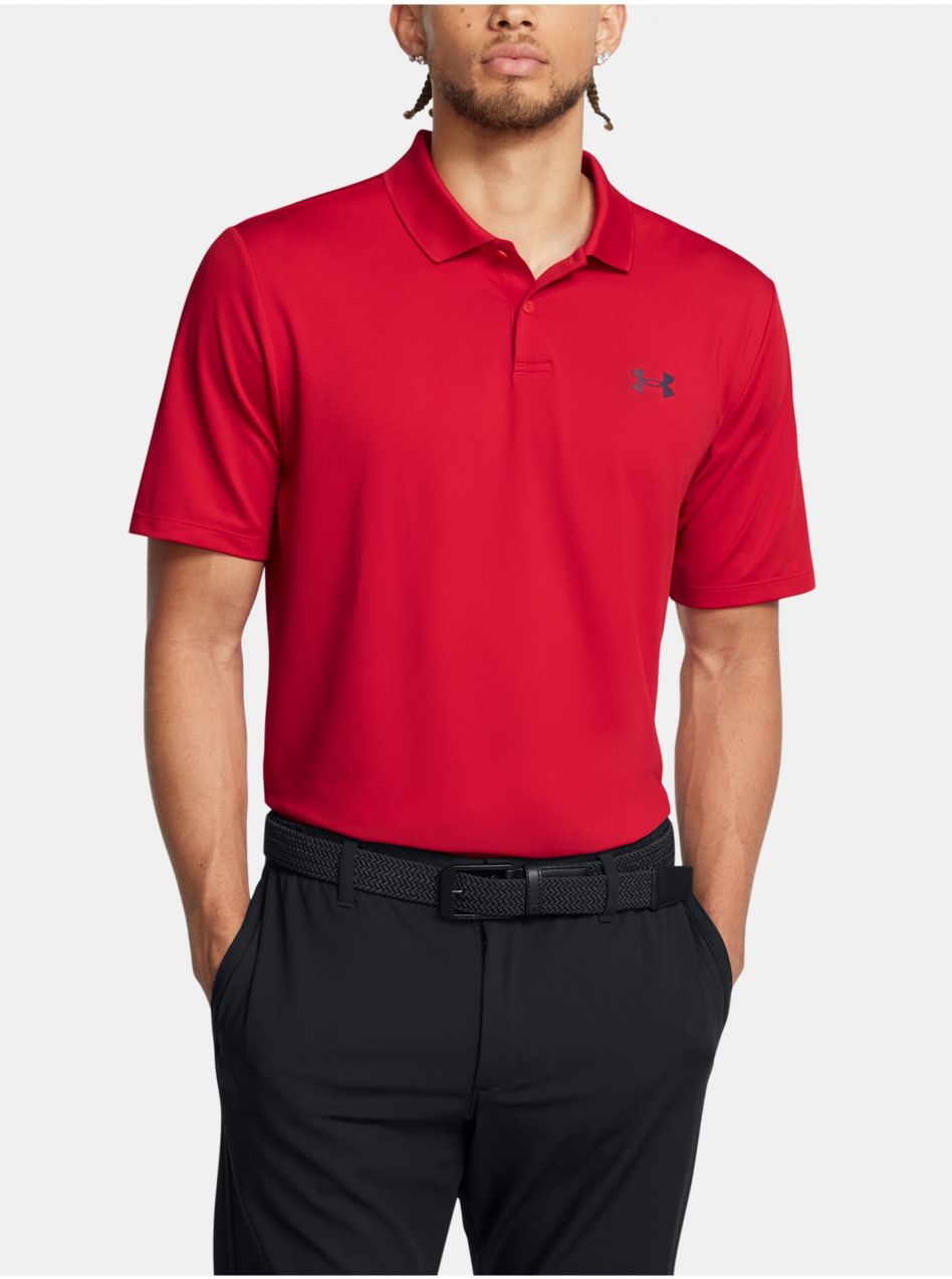 Polokošele pre mužov Under Armour - červená