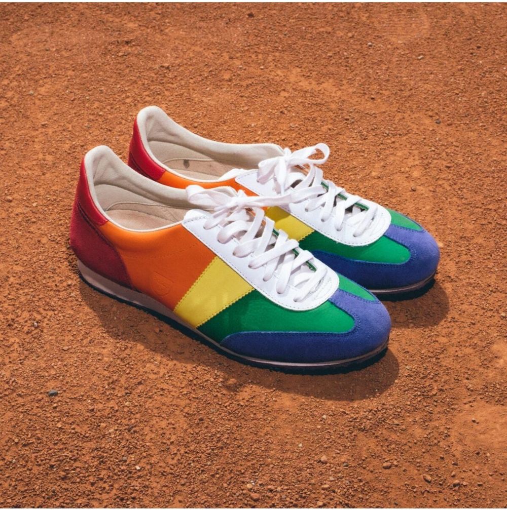 Botas Classic Rainbow - Dámske kožené tenisky / botasky dúhové česká výroba zo Zlína