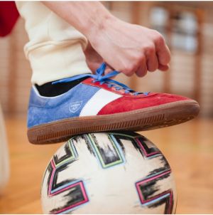 Botas Spider Tricolor - Dámske kožené tenisky / botasky modro-bielo-červené česká výroba zo Zlína