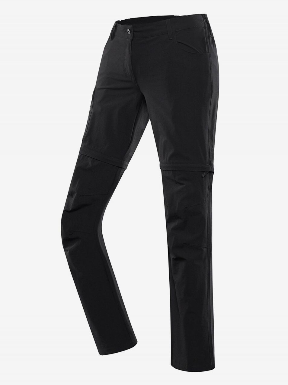 Dámske outdoorové nohavice s odopínacími nohavicami ALPINE PRE NESCA black