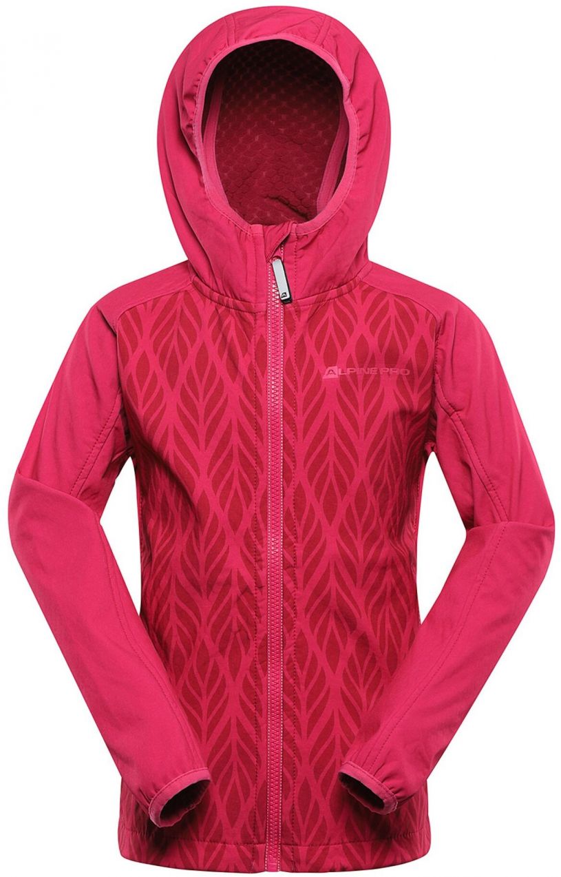 Detská softshellová bunda s membránou ALPINE PRE EZORO cabaret varianta pb