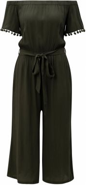 Kaki overal s odhalenými ramenami Dorothy Perkins