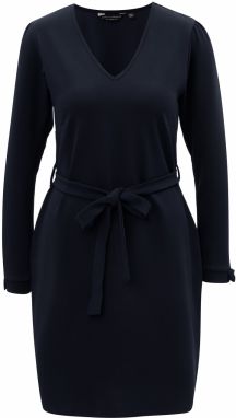 Tmavomodré šaty s dlhým rukávom Dorothy Perkins