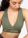 Khaki podprsenka s prekladaným výstrihom Ivy Park galéria