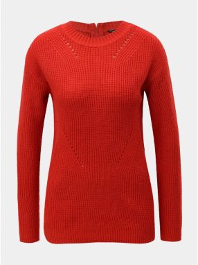 Červený sveter so zipsom na chrbte Dorothy Perkins