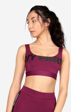 Fialová športová podprsenka s potlačou Ivy Park