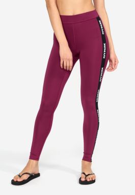 Fialové legíny s čiernym pruhom na nohaviciach Ivy Park