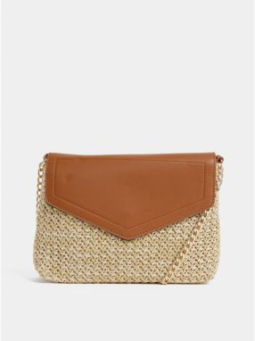 Hnedá crossbody kabelka Pieces Bilana