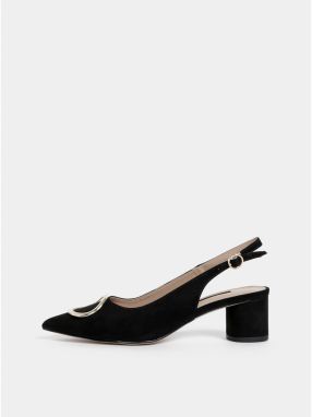 Čierne lodičky v semišovej úprave Dorothy Perkins