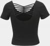 Čierny crop top TALLY WEiJL galéria