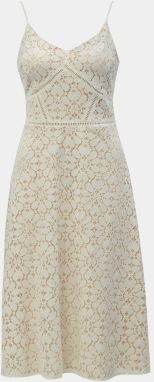 Krémové čipkované šaty Dorothy Perkins
