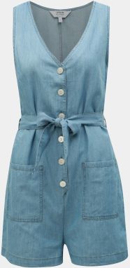 Svetlomodrý krátky overal Miss Selfridge