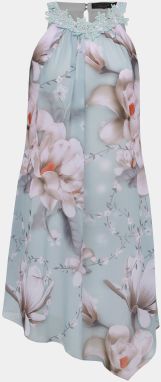Svetlomodré kvetované asymetrické šaty Dorothy Perkins