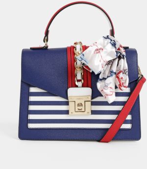 Modrá crossbody kabelka so šatkou ALDO