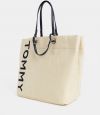 Krémový slamený shopper Tommy Hilfiger Raffia galéria