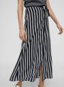 Tmavomodrá pruhovaná midi sukňa VERO MODA Sasha galéria