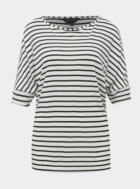 Čierno-biele pruhované tričko Dorothy Perkins