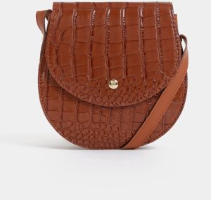 Hnedá crossbody kabelka s krokodýlím vzorom Haily´s Coco