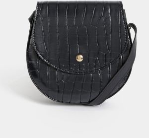 Čierna crossbody kabelka s krokodýlím vzorom Haily´s Coco