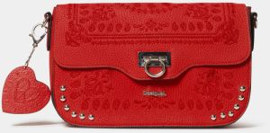 Červená vzorovaná crossbody kabelka Desigual Soft Bandana