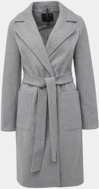 Šedý kabát Dorothy Perkins
