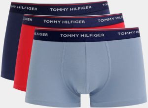 Sada troch boxeriek v modrej a červenej farbe Tommy Hilfiger