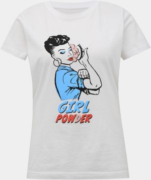Biele dámske tričko ZOOT Original Girl Pow(d)er