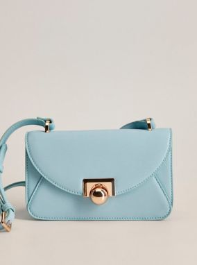 Svetlomodrá crossbody kabelka Mango Cayetana