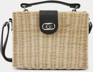 Béžová crossbody kabelka Pieces Noelle