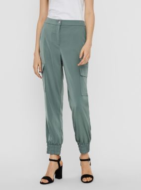 Zelené nohavice VERO MODA Paula