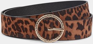 Hnedý opasok s leopardím vzorom Dorothy Perkins