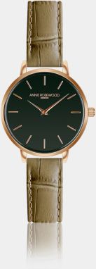 Dámske hodinky s kaki koženým remienkom Annie Rosewood
