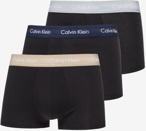 Calvin Klein Cotton Stretch Low Rise Trunk 3-Pack Black/ Shoreline/ Clem/ Travertine WB