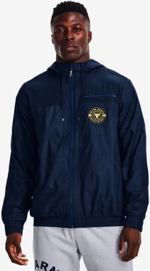 Bunda Under Armour Project Rock Q1 Woven Layer Academy/ Field Yellow/ White S