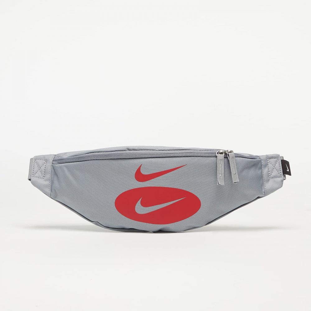 Nike Heritage Hip Pack Particle Grey/ University Red