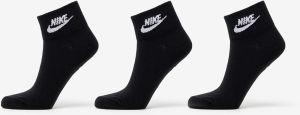 Nike Sportwear Everyday Essential Ankle Socks 3-Pack Black/ White S