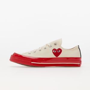 Tenisky Converse x Comme des Garçons PLAY Chuck Taylor 70 Low Top Red Sole White EUR 41.5