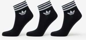 adidas Originals Trefoil Ankle Socks 3-Pack Black/ White 35-38