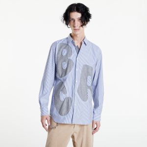 Comme Des Garçons SHIRT Mens Shirt Woven Striped White / Blue