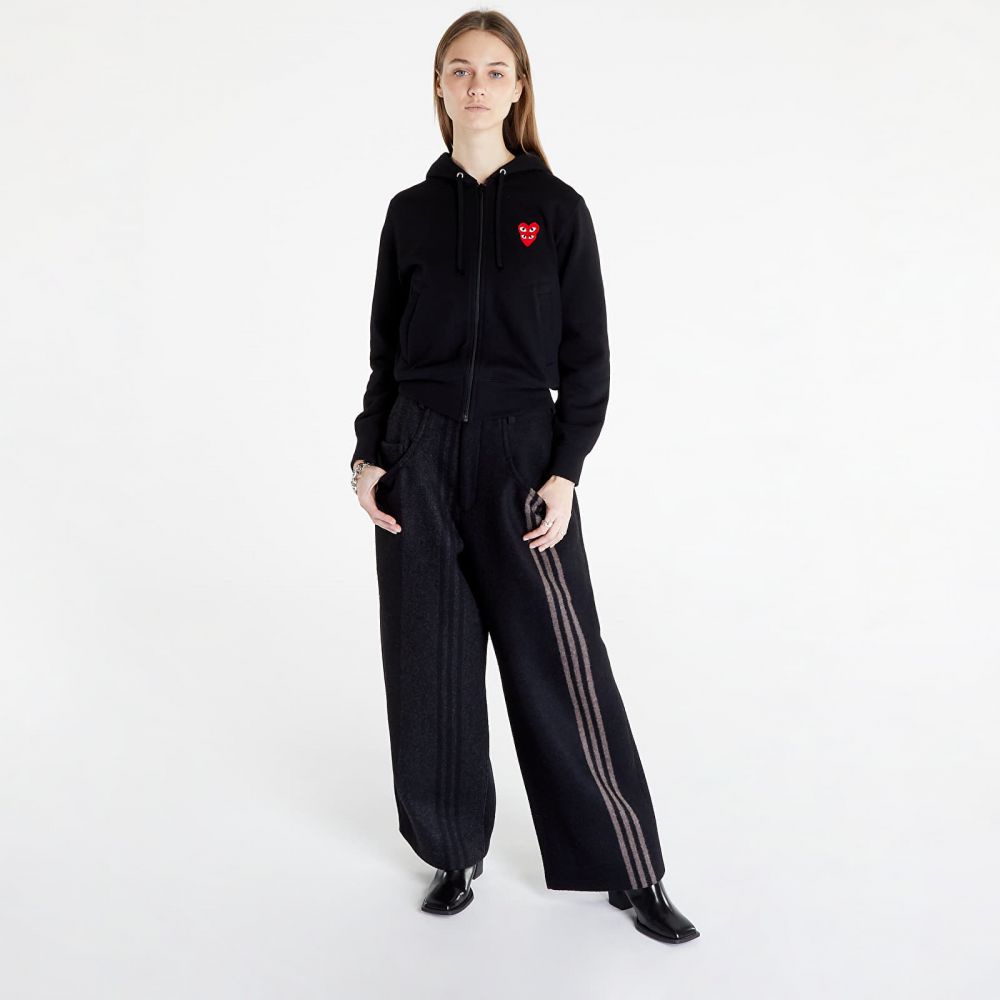 Mikina Comme des Garçons PLAY Double Heart Zip Hoodie Black S