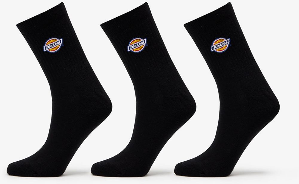 Dickies Valley Grove Socks 3-Pack Black 35-38