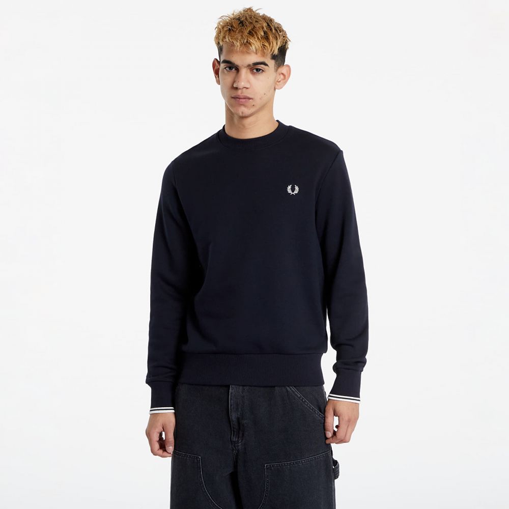 Mikina FRED PERRY Crewneck Sweatshirt Navy M