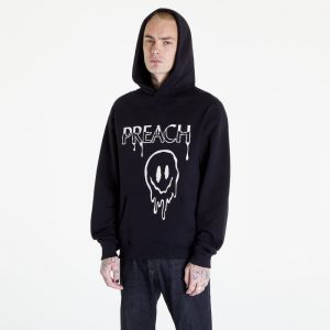 PREACH Regular Distorted Smiley Hoodie GOTS Black