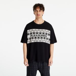 PLEASURES Check Knit Shirt Black