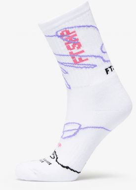 Footshop The Skateboard Socks White/ Pink 36-38
